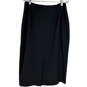 Emanuel Ungaro Wool Blend Straight Black Pencil Skirt Size 4/38 EUC